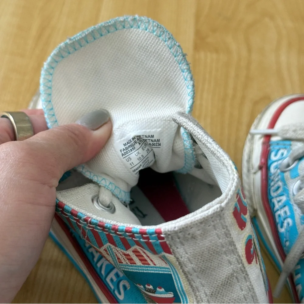 Converse Kids High Top Sneakers “Rick’s Shakes” US 11